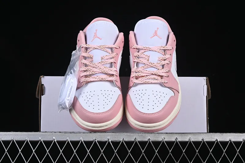All categories Air Jordan Jordan series basketball shoes Air Jordan 1 Low Air Jordan 1 Low AJ1 Joe 1 customized model white pink low-top cultural and leisure sports sneakers DC0774-162